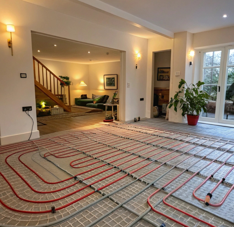 گرمایش از کف - گرمایش تشعشعی